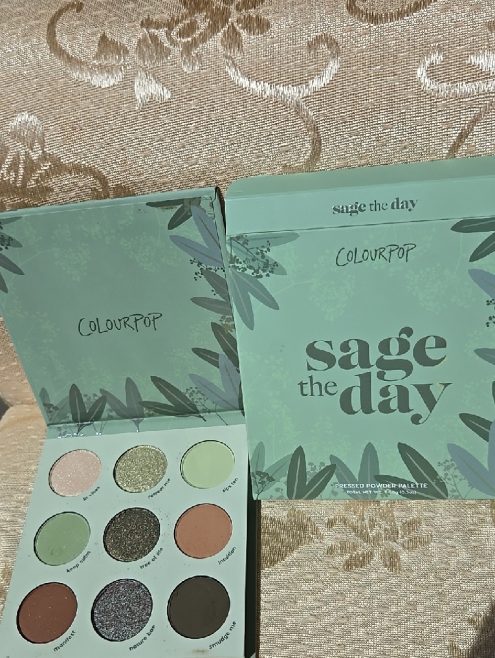 ColourPop Sage the Day Palette - Sage Green, Olive, Brown, Champagne